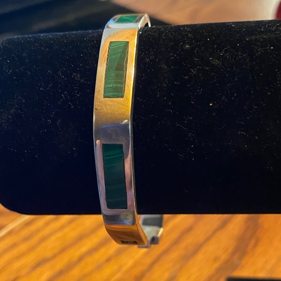 Jewelry - Sterling and Malachite Mexican Braceket